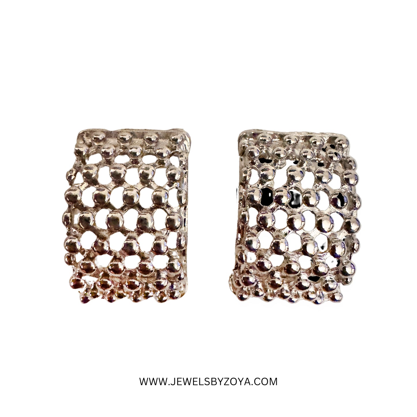 MIA Net Hoop Earrings (Gold)