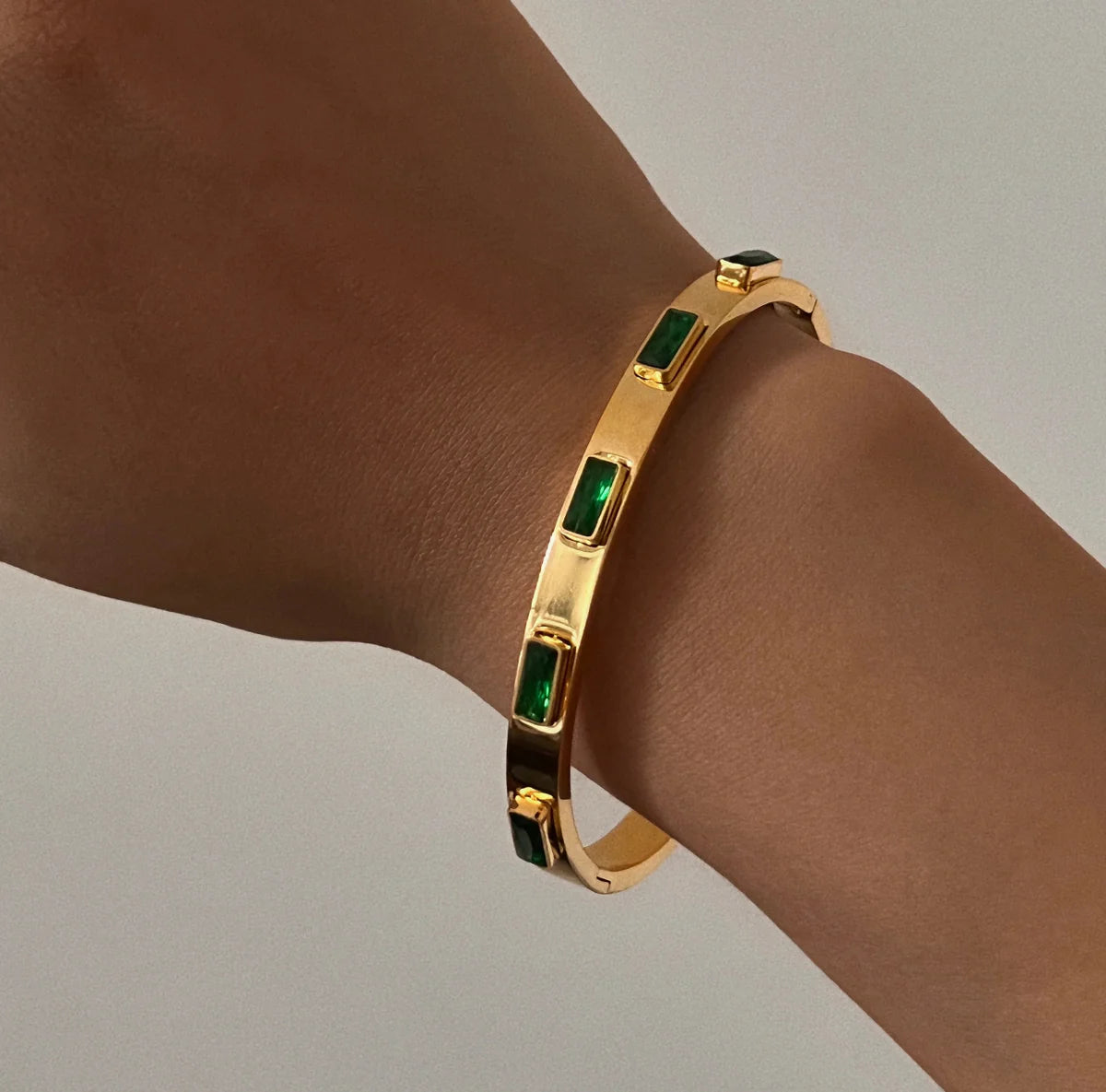 Elegant Gemstone Bangles