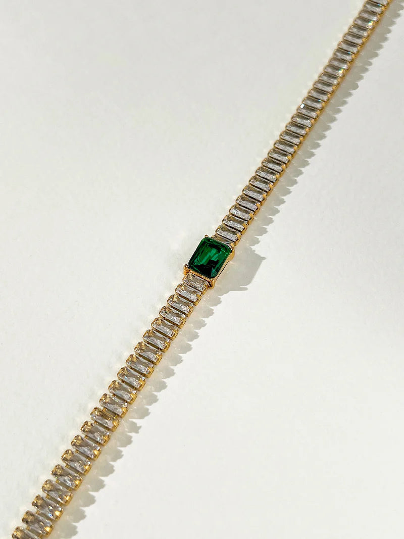 Emerald Charm Bracelet