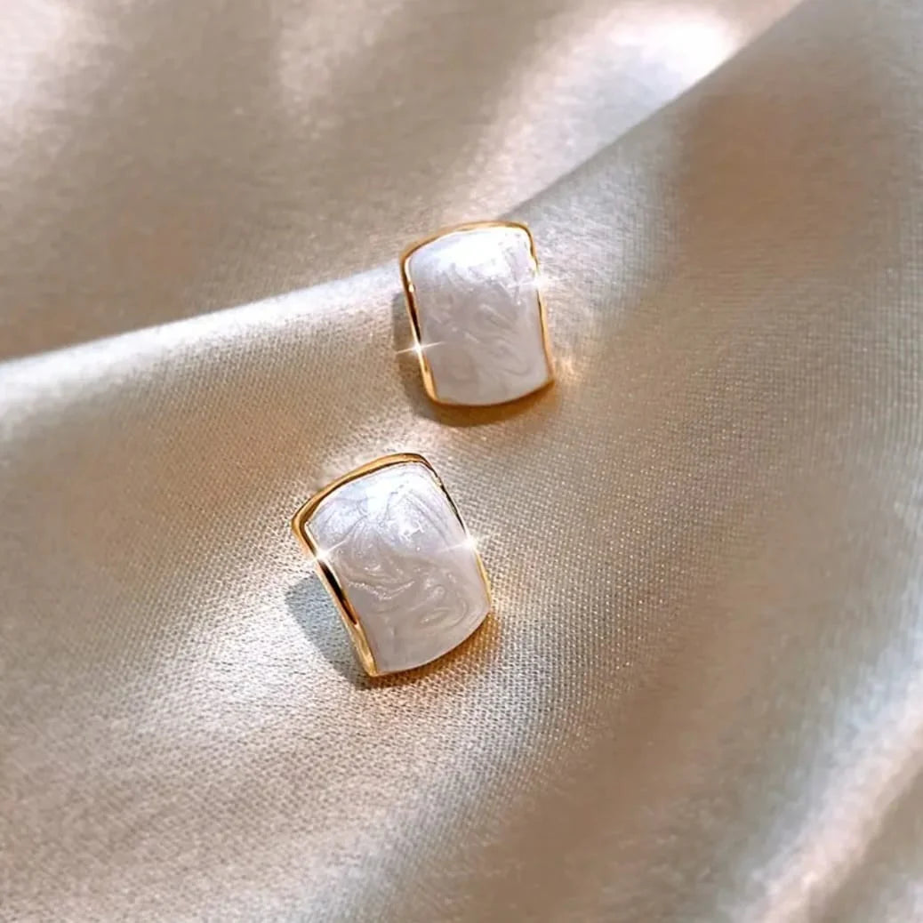 Enamel Pattern Earrings