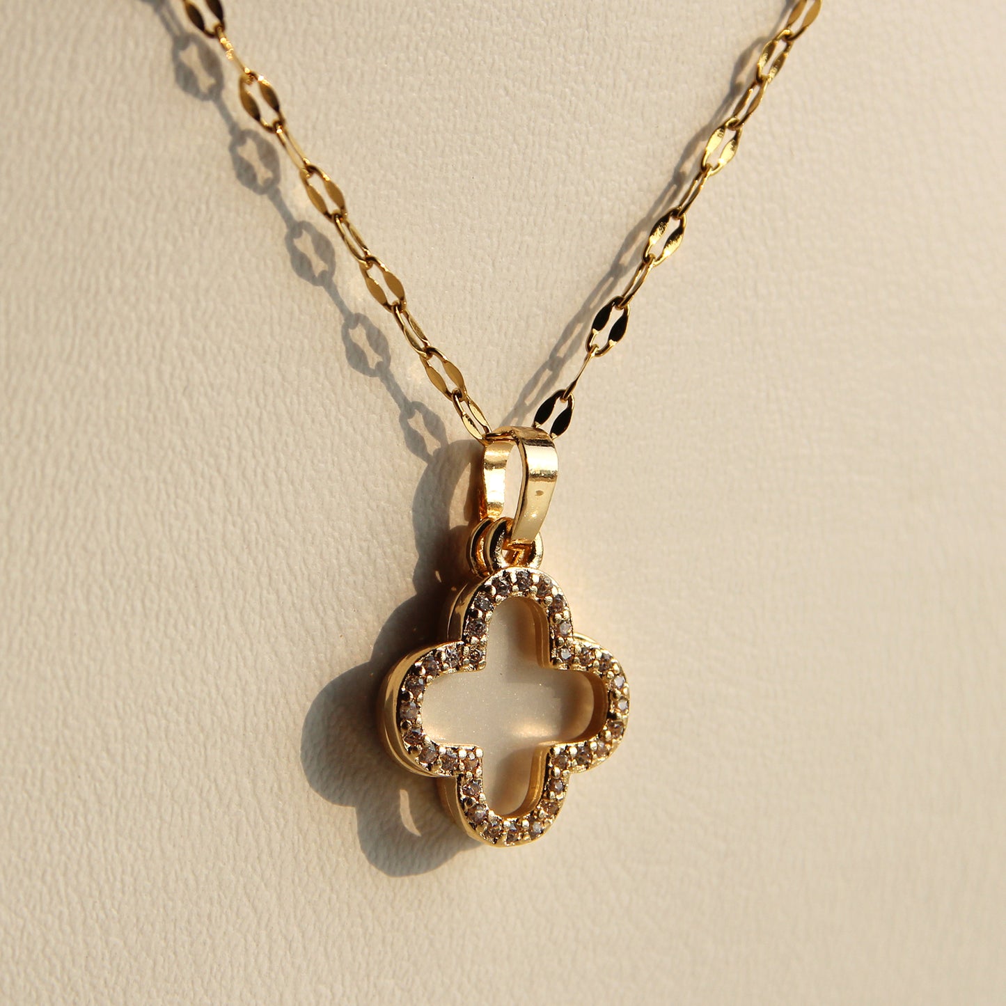 Sparkle Clover Necklace
