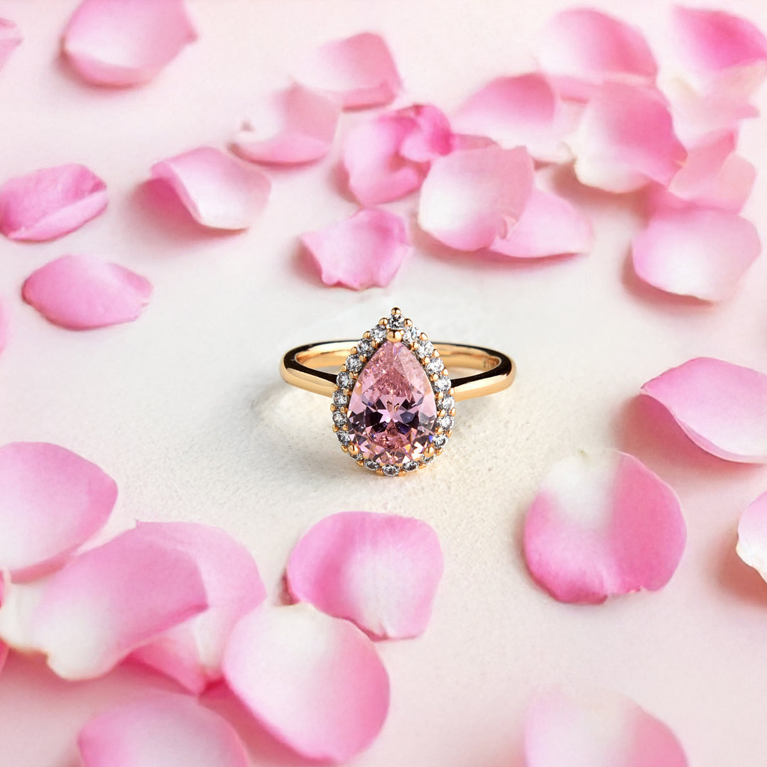 Pink Zircon Ring