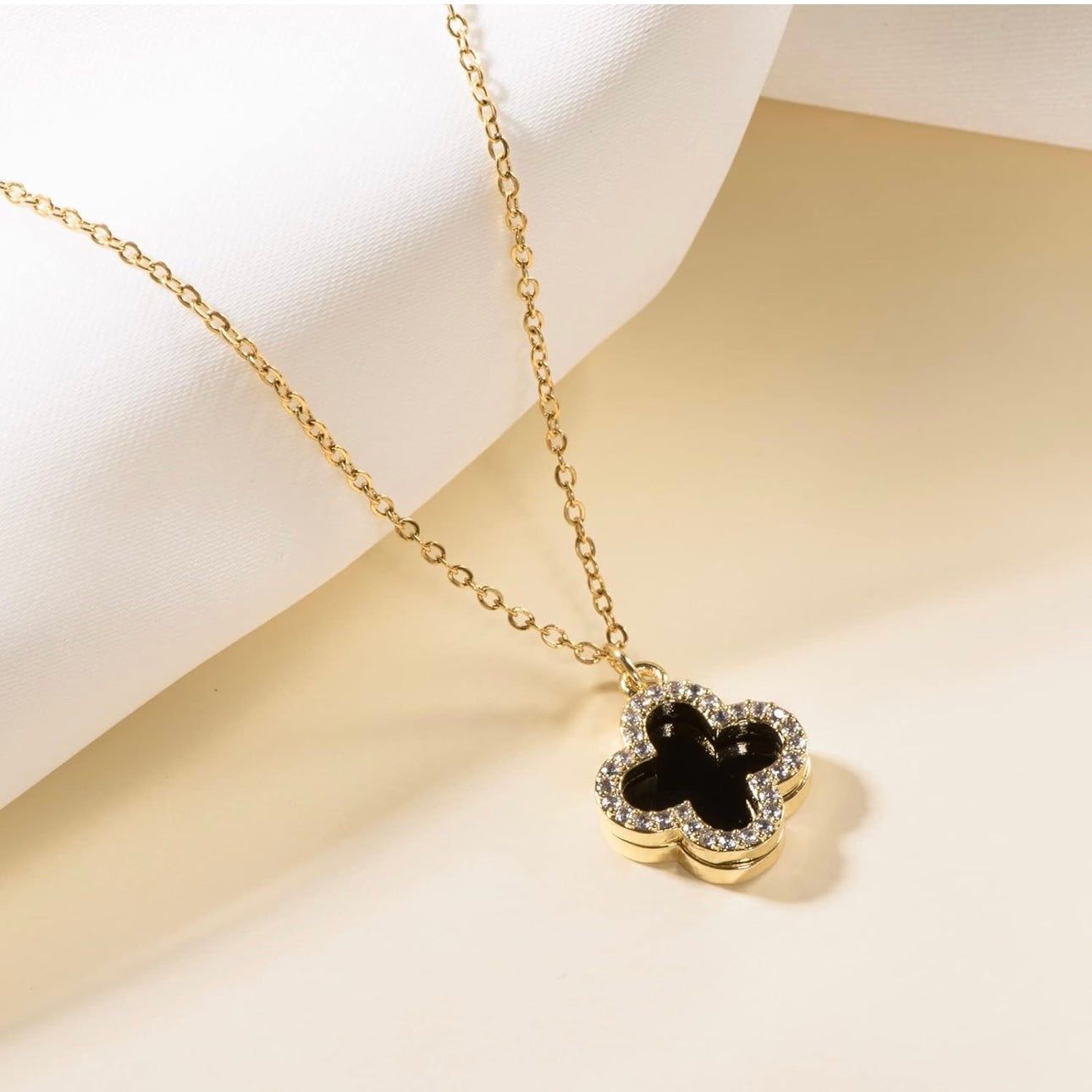 Sparkle Clover Necklace
