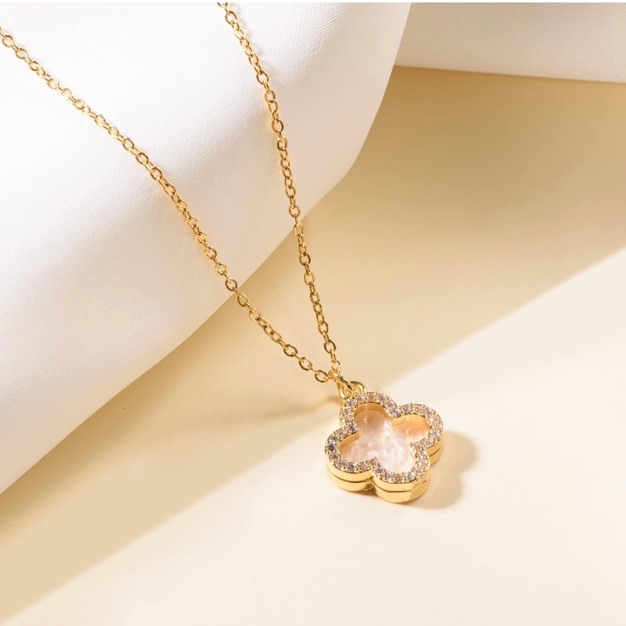 Sparkle Clover Necklace