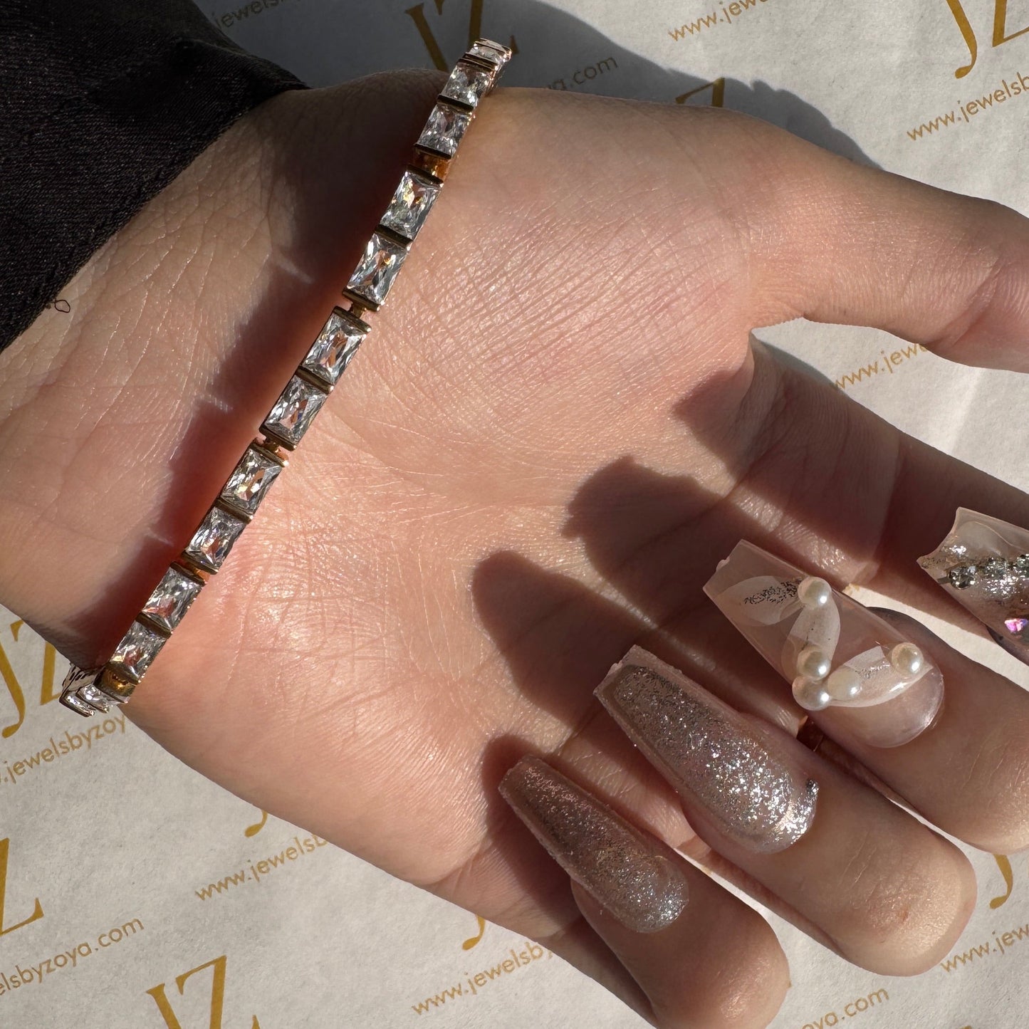 Luxe Gold Tennis Bracelet