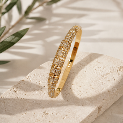 Full Pavé Gold Bracelet