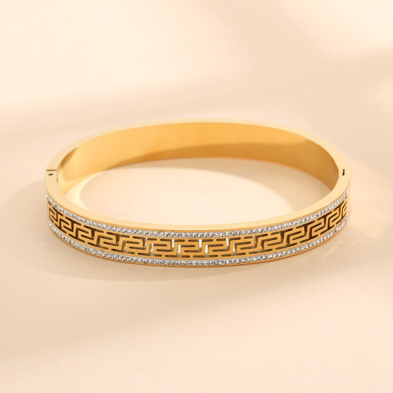 Greek Key Pattern Bangle