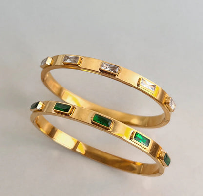 Elegant Gemstone Bangles