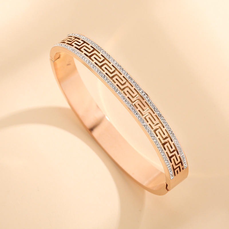 Greek Key Pattern Bangle