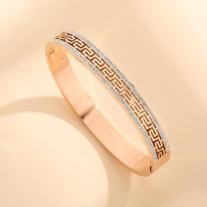 Greek Key Pattern Bangle
