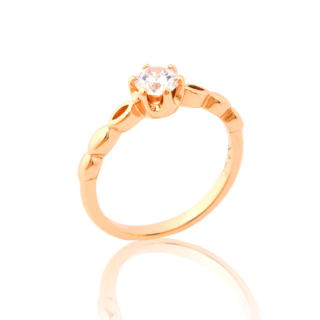 Charm - Leaf Accent Ring