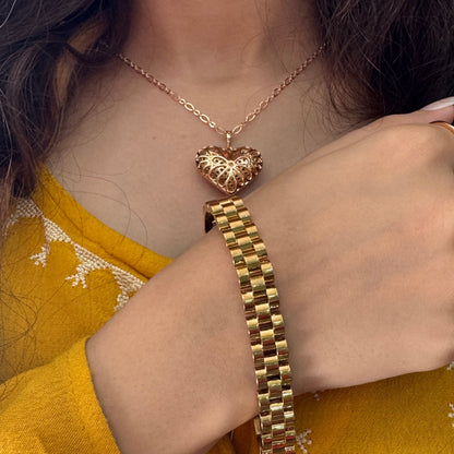 Gold Watch Strap Bracelet
