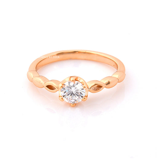 Charm - Leaf Accent Ring