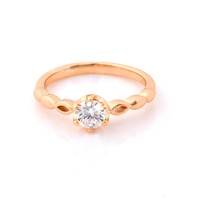 Charm - Leaf Accent Ring