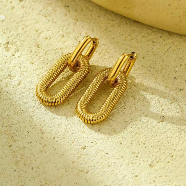 Twine Gold Hoop Earring