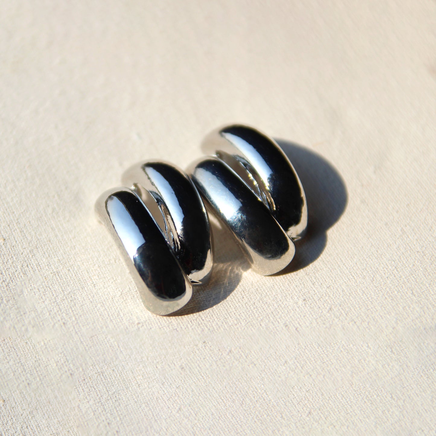 LUNA Gold Cuff Earrings