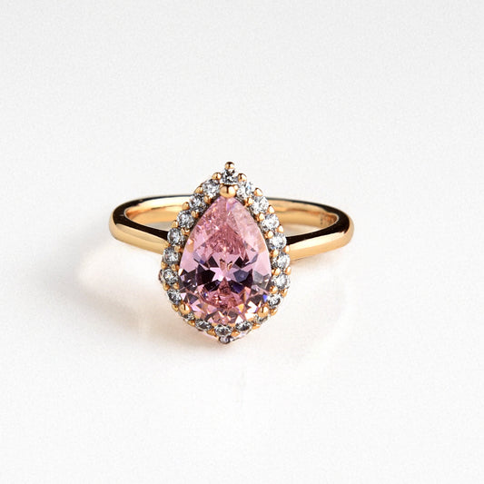 Pink Zircon Ring