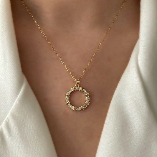 OBSESSION Halo Silver Necklace