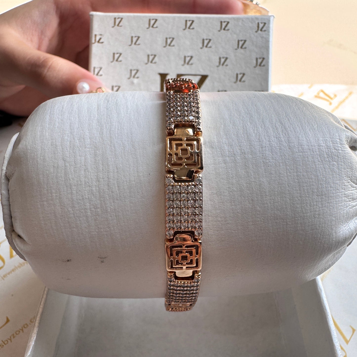 Luxurious CZ Diamond 18K Bracelet