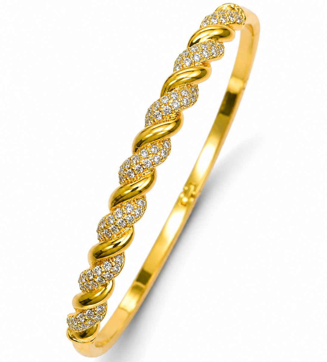 Golden Twist Luxe Bangle