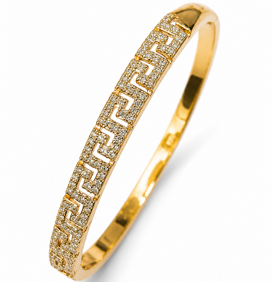 Greek Pattern Diamond Bracelet