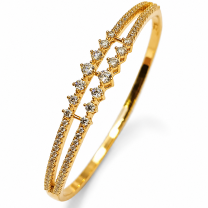 Double-Line Diamond Bracelet