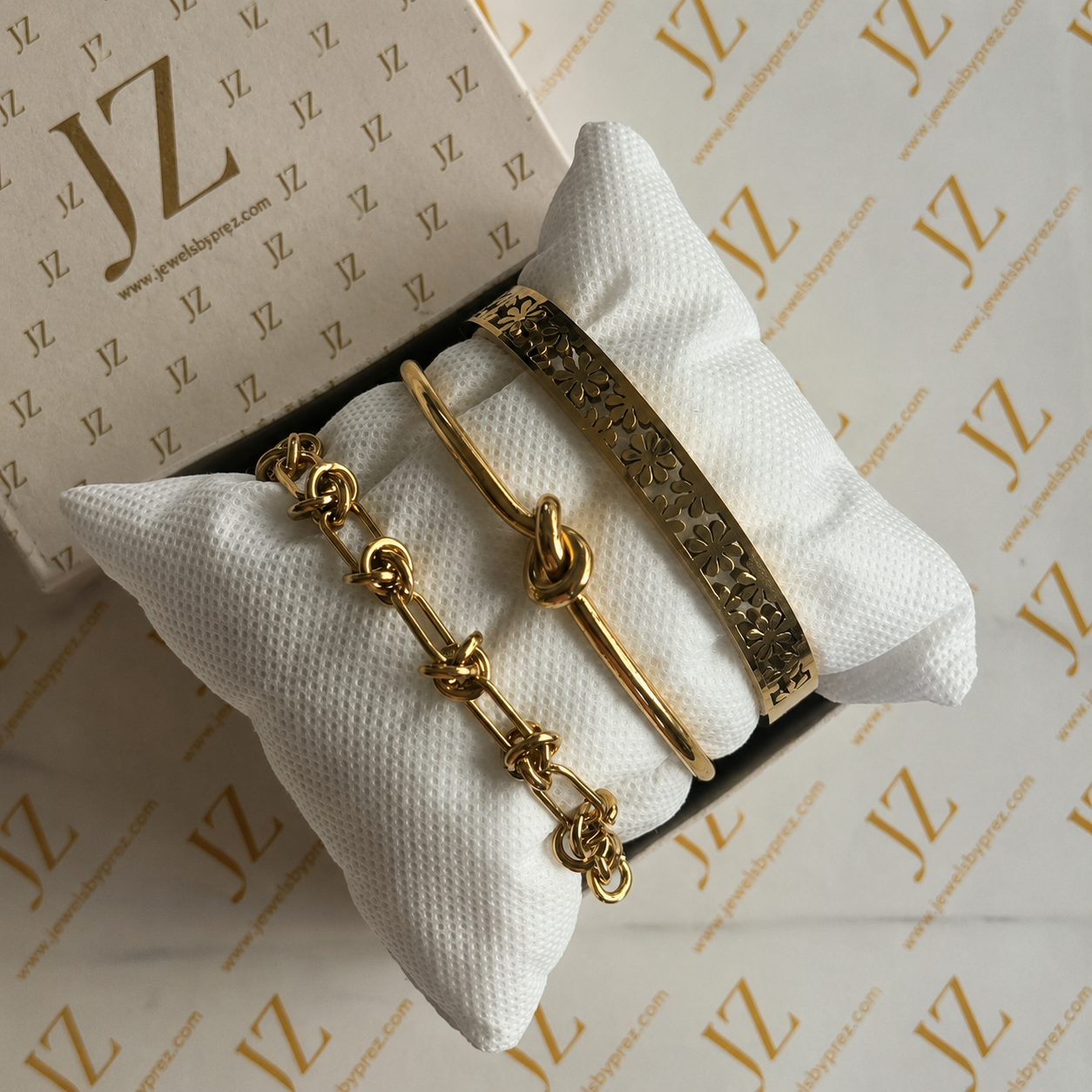 LuxeBloom Bracelet Trio
