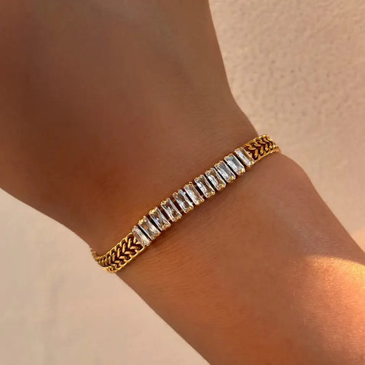 Zircon Baguette Bracelet