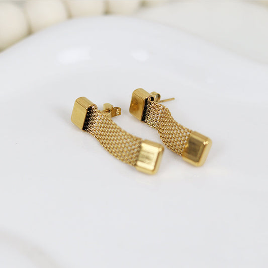 Mesh Link Chain Earring