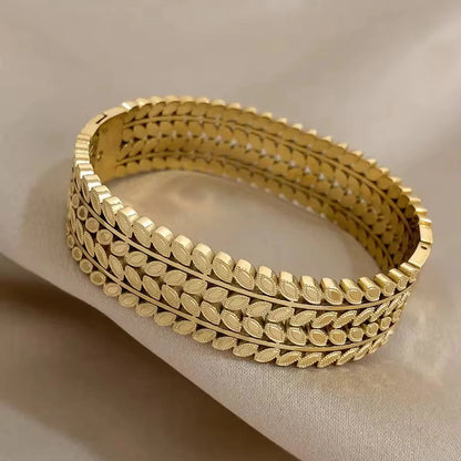 New LuxeLeaf Gold-Plated Kada