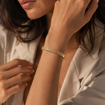 Greek Pattern Diamond Bracelet
